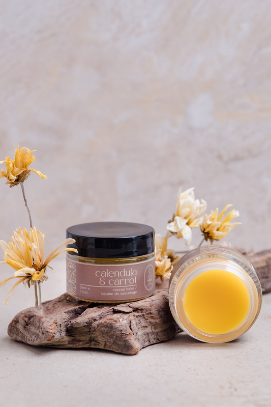 Baume De Sauvetage Au Calendula Et À La Carotte