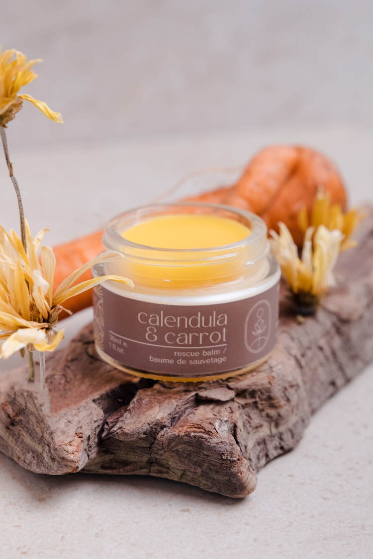 Baume De Sauvetage Au Calendula Et À La Carotte